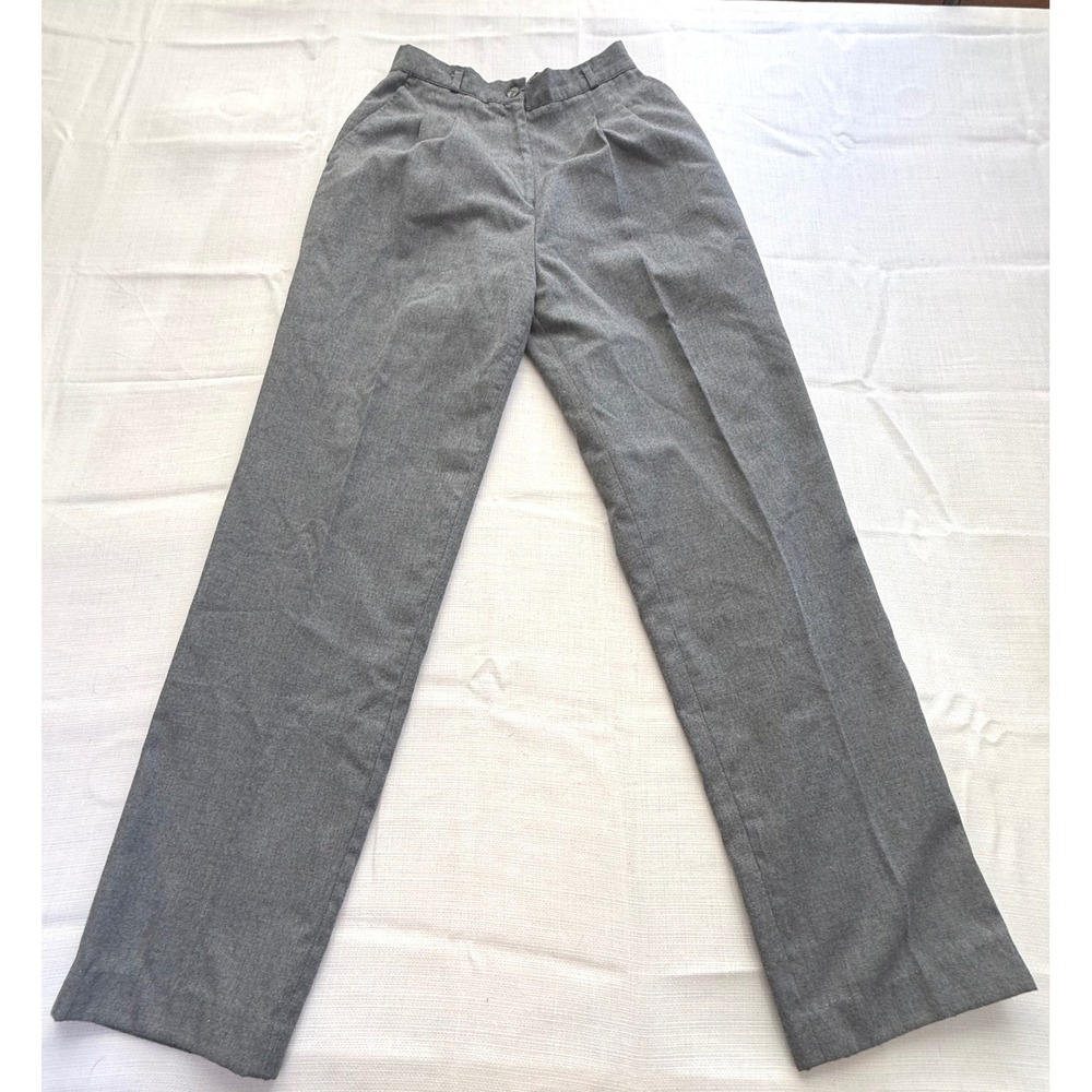 Headliners Vintage 90s Heather Grey Pleated High Waisted Trousers‎ Size 9/10